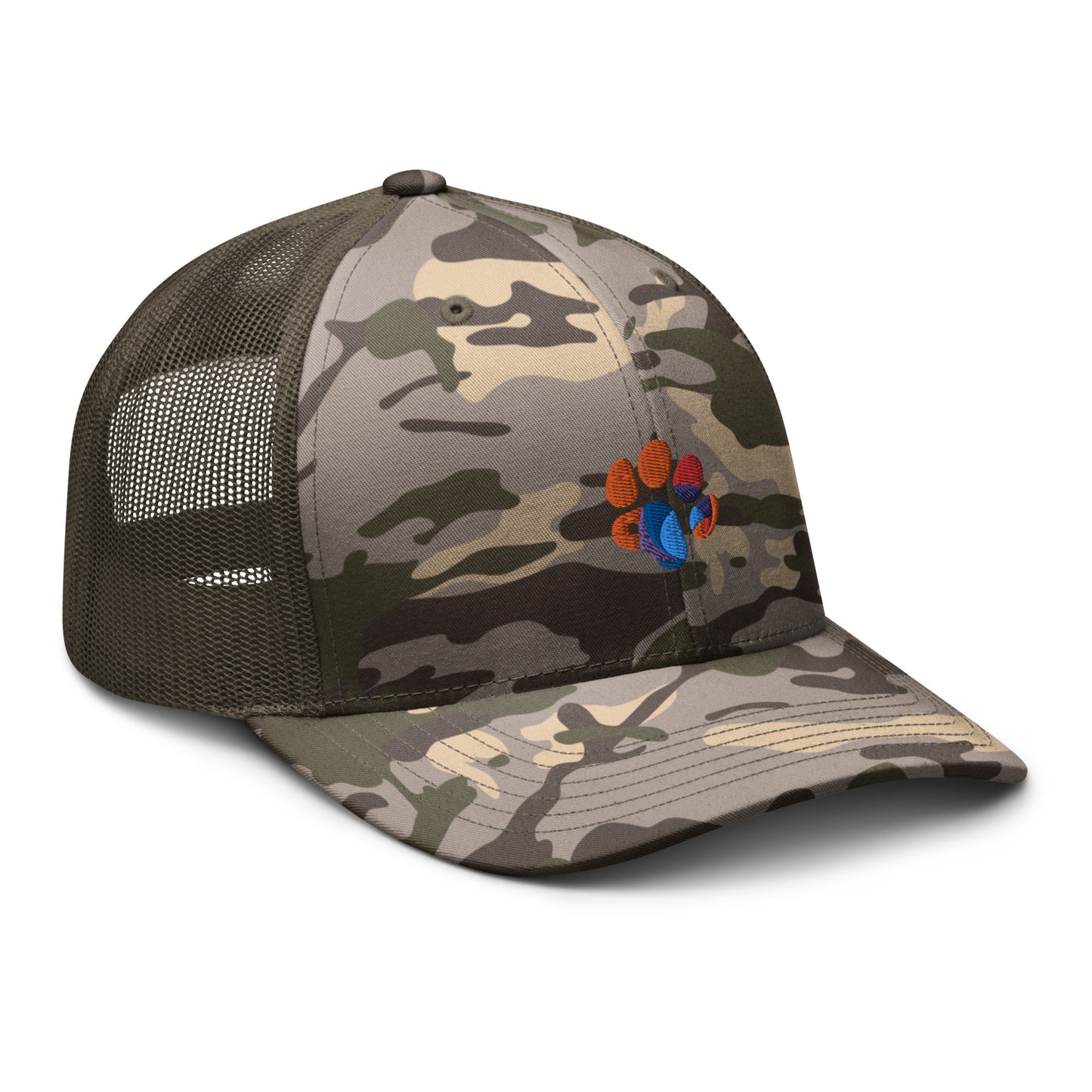 Camouflage trucker hat