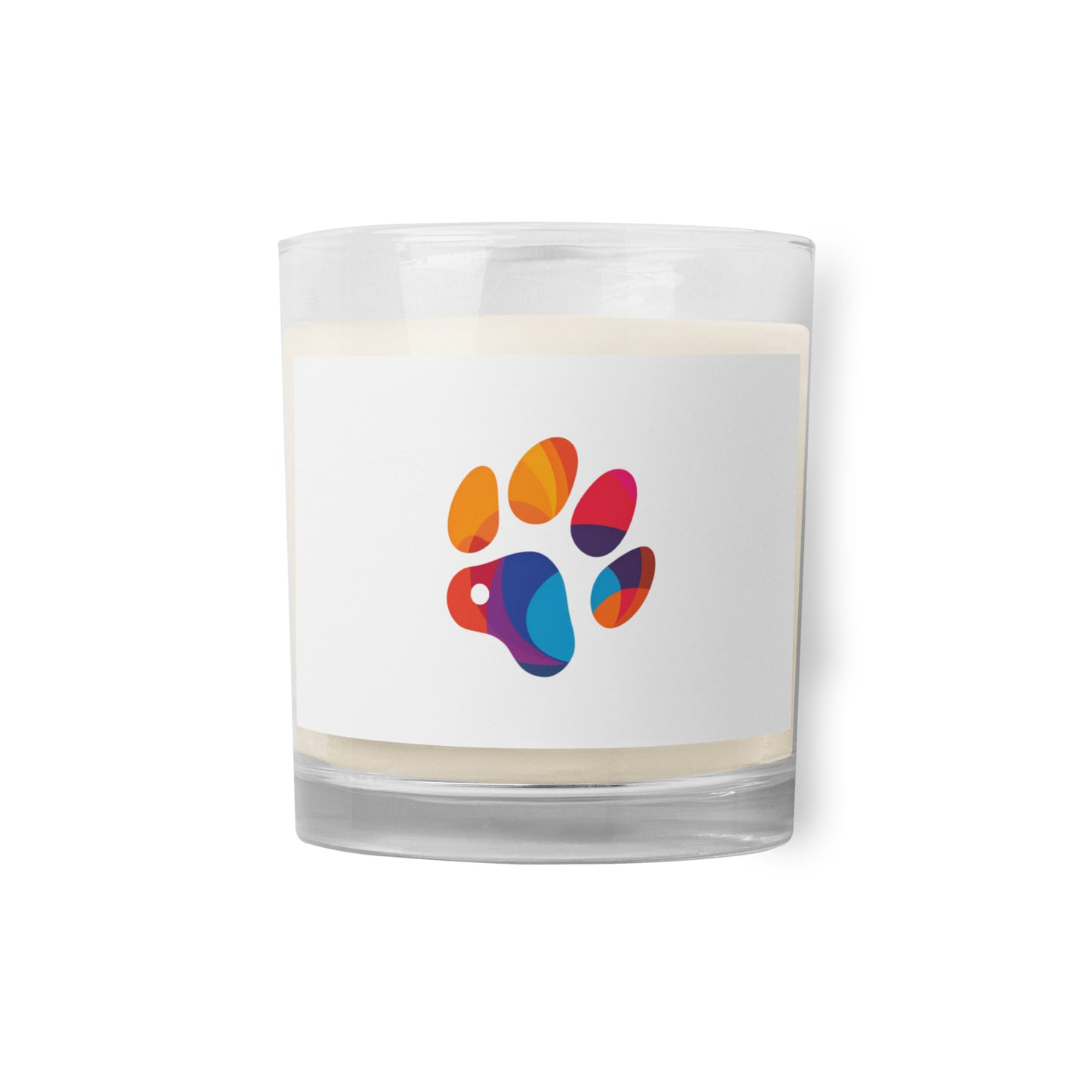 Glass jar soy wax candle