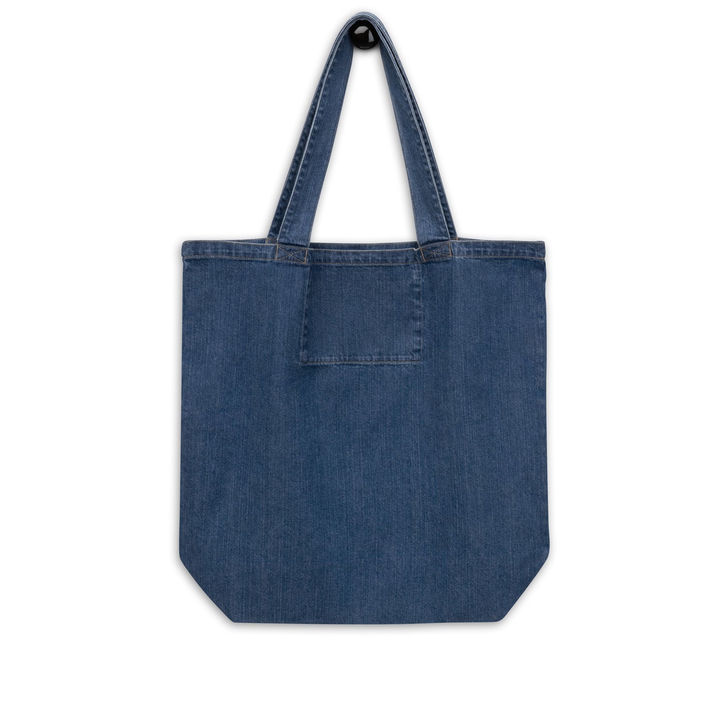 Organic denim tote bag